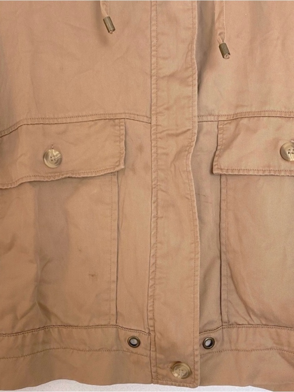 Urban Outfitters Light Tan Utility Jacket with Front Pockets - Picture 4 of 8